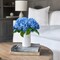 Spring Tabletop Decor – 5 Pcs 18.5" Faux Silk Blue Hydrangea Artificial Flowers for Wedding, Party & Home Centerpieces